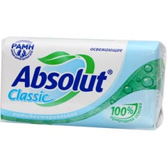 Мыло туалетное "ABSOLUT CLASSIC ABS" антибактериальное освежающее 90 гр.(72)