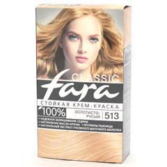 Краска для волос "FARA CLASSIC" 513 золотисто русый 1 шт.(15)