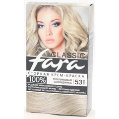 Краска для волос "FARA CLASSIC" 531 платиновая блондинка 1 шт./скидки не действуют/(6)
