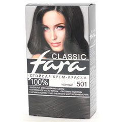Краска для волос "FARA CLASSIC" 501 черный 1 шт./скидки не действуют/(6)